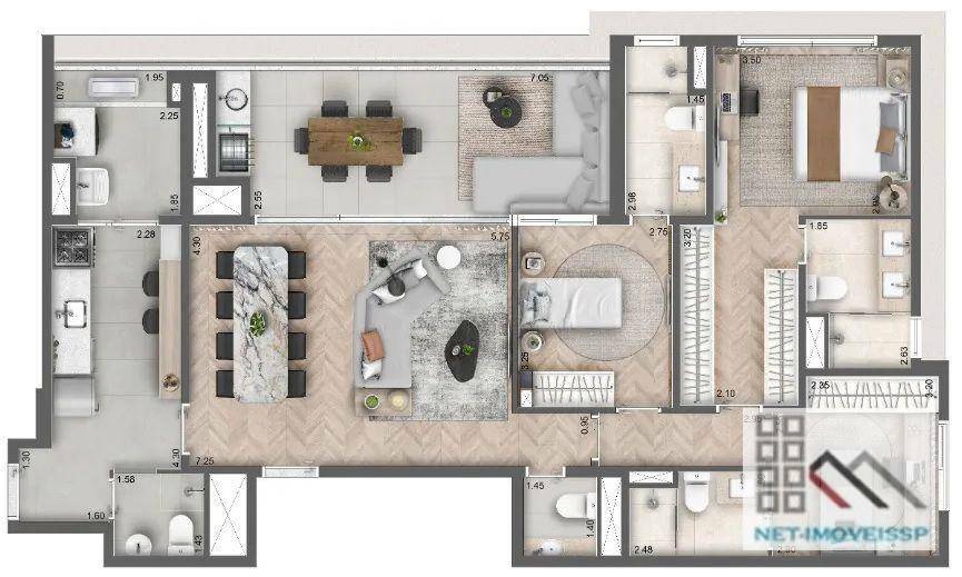 Apartamento à venda com 3 quartos, 136m² - Foto 43