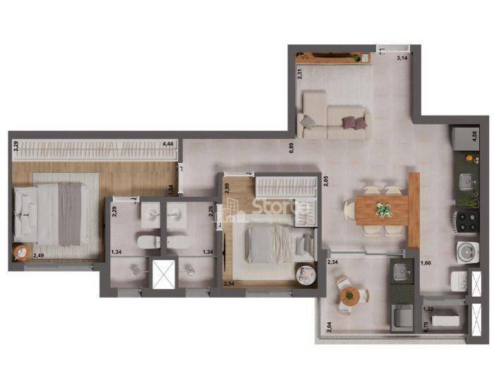 Apartamento à venda com 1 quarto, 42m² - Foto 20