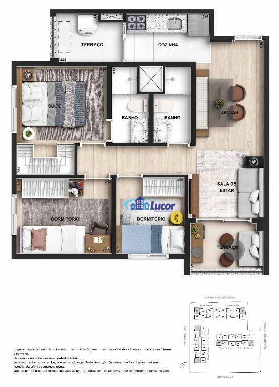 Apartamento à venda com 3 quartos, 62m² - Foto 12