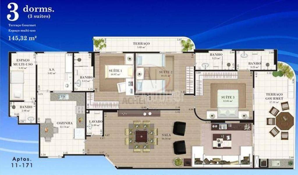 Apartamento à venda com 3 quartos, 145m² - Foto 5