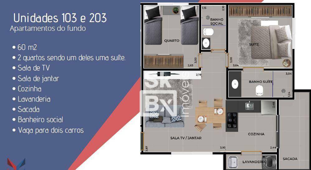 Apartamento à venda com 2 quartos, 60m² - Foto 13