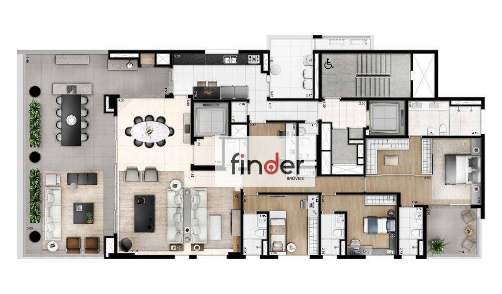 Apartamento à venda com 4 quartos, 278m² - Foto 43