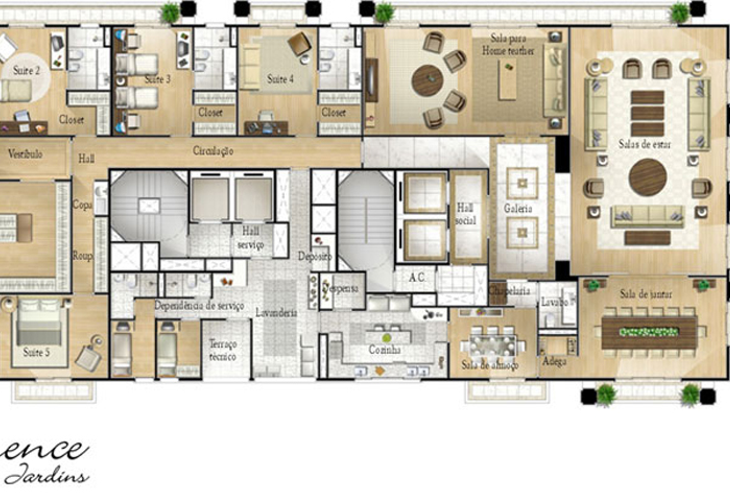 Apartamento à venda com 5 quartos, 735m² - Foto 9