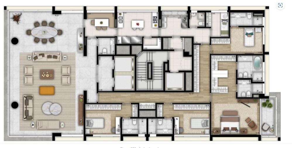 Apartamento à venda com 4 quartos, 358m² - Foto 46