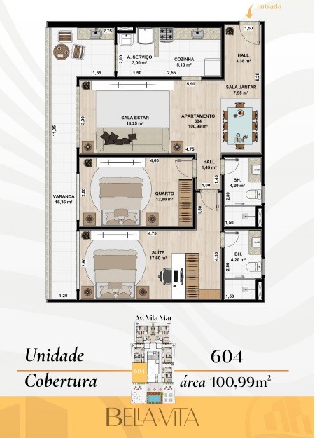 Apartamento à venda com 3 quartos, 132m² - Foto 17