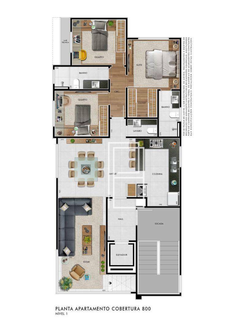 Cobertura à venda com 4 quartos, 215m² - Foto 2