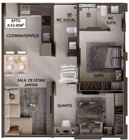 Apartamento à venda com 2 quartos, 53m² - Foto 20