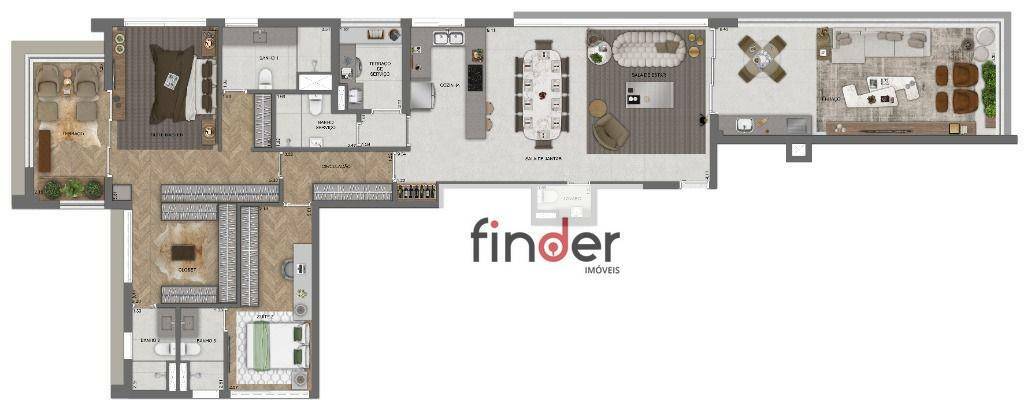 Apartamento à venda com 3 quartos, 265m² - Foto 12