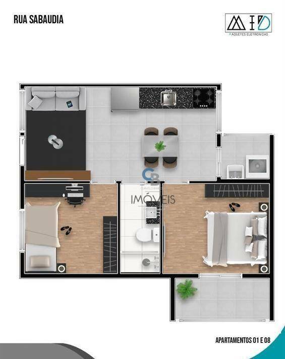 Apartamento à venda com 2 quartos, 41m² - Foto 13