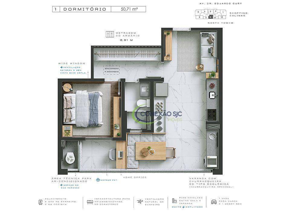 Apartamento à venda com 3 quartos, 71m² - Foto 7