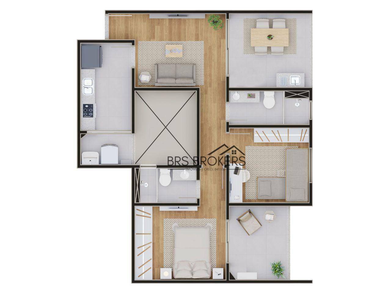 Apartamento à venda com 2 quartos, 56m² - Foto 62