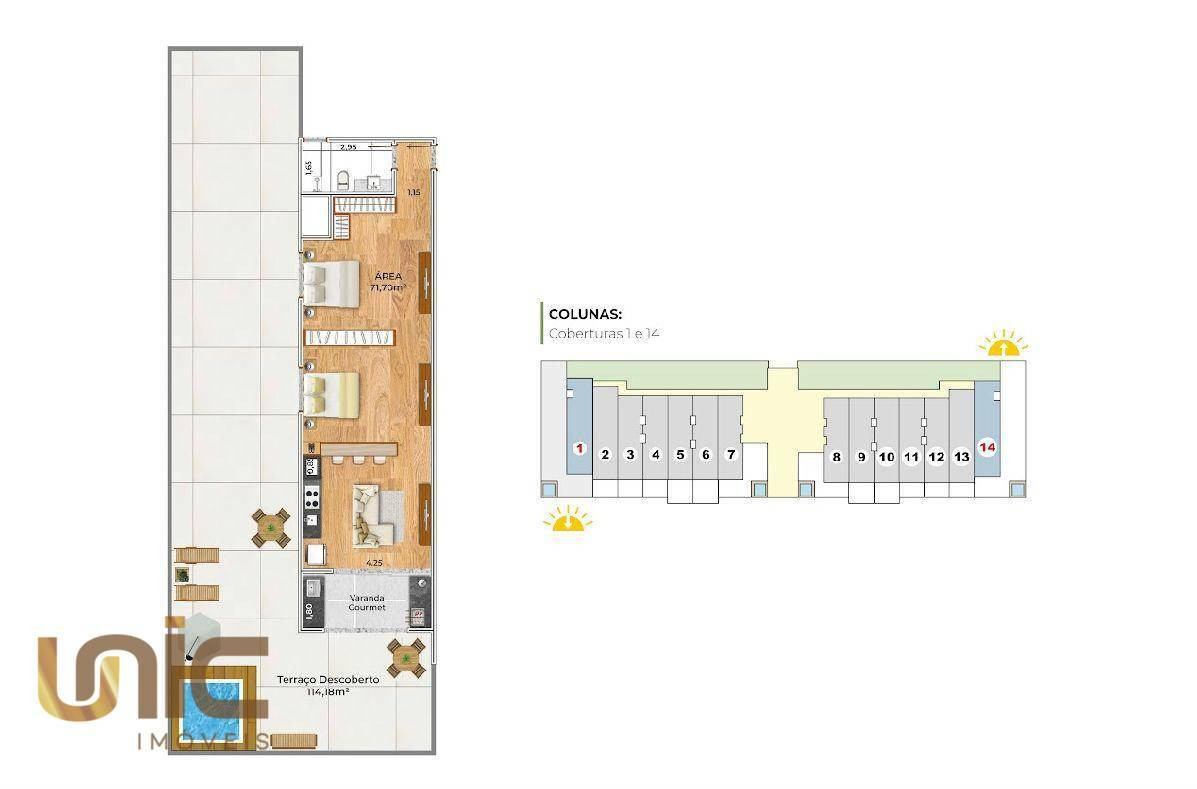 Apartamento à venda com 1 quarto, 46m² - Foto 7