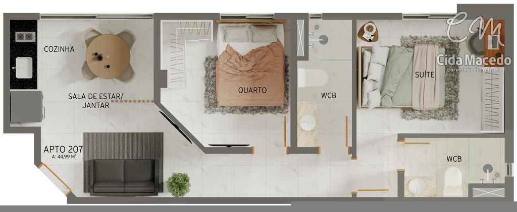 Apartamento à venda com 1 quarto, 27m² - Foto 23