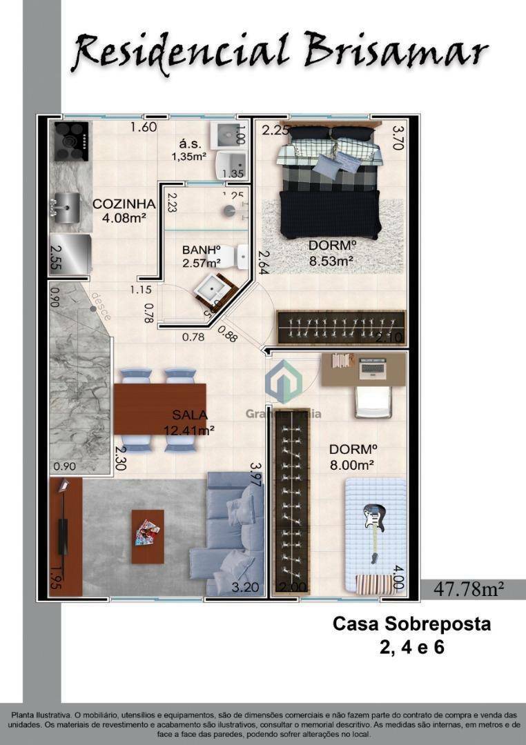 Casa à venda com 2 quartos, 47m² - Foto 3