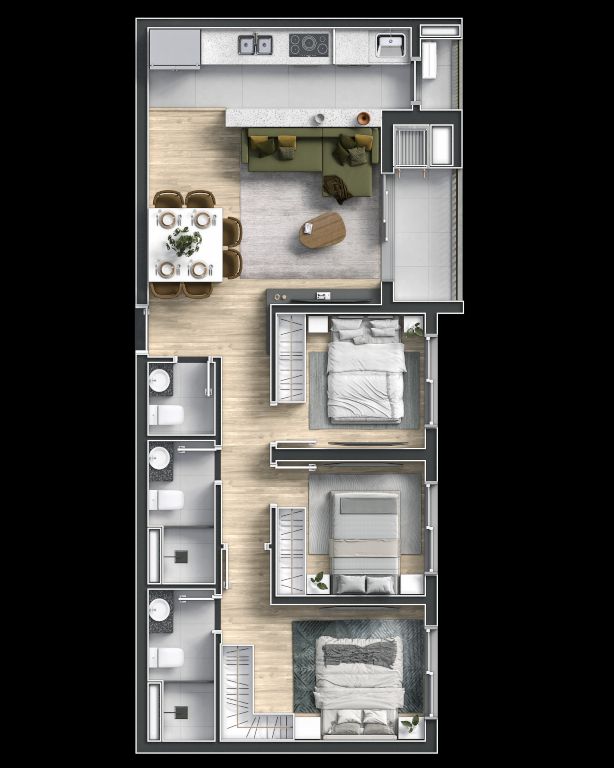 Apartamento à venda com 3 quartos, 70m² - Foto 22