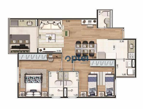 Apartamento à venda com 2 quartos, 68m² - Foto 11