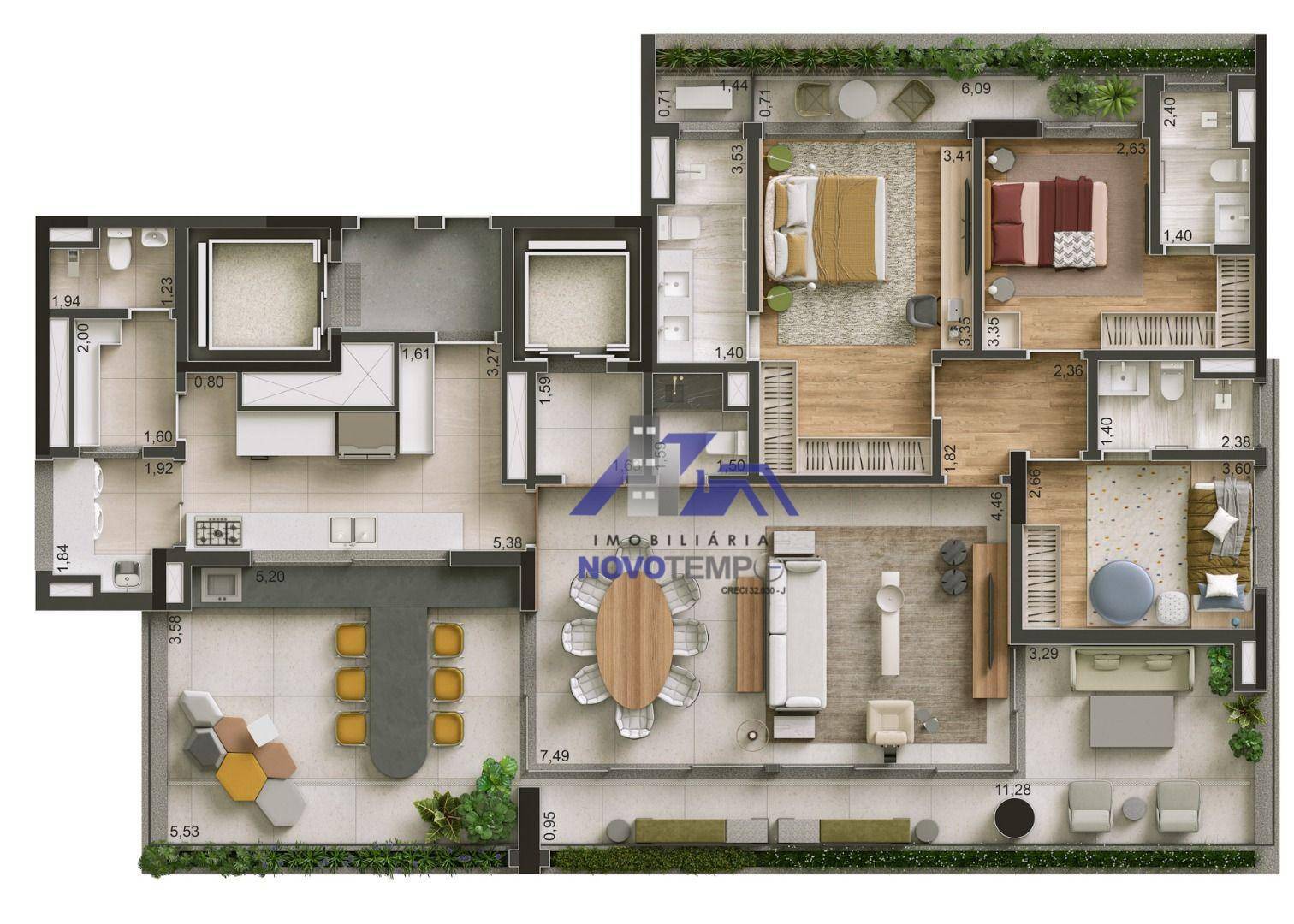 Apartamento à venda com 3 quartos, 207m² - Foto 26