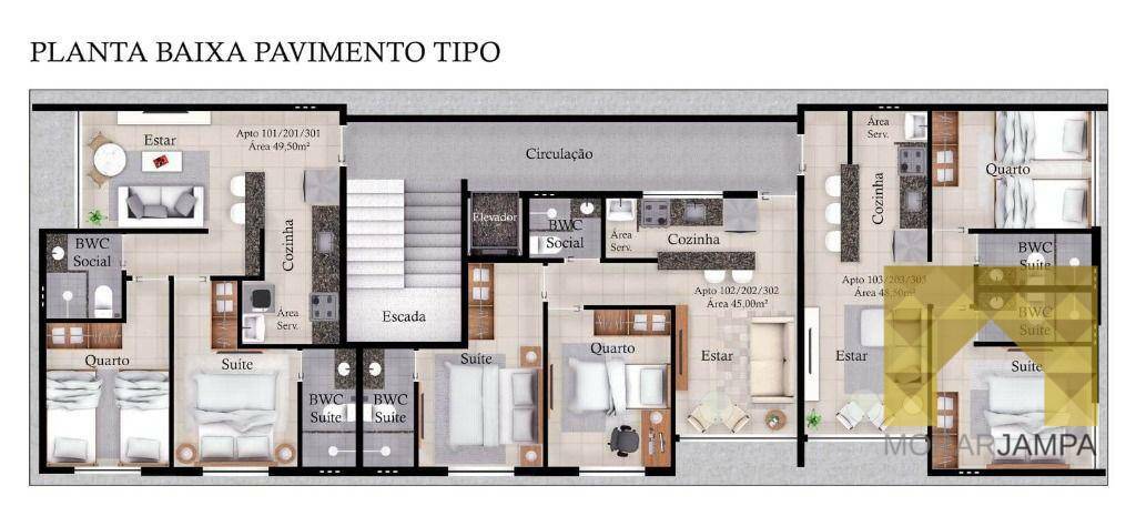 Apartamento à venda com 2 quartos, 45m² - Foto 23