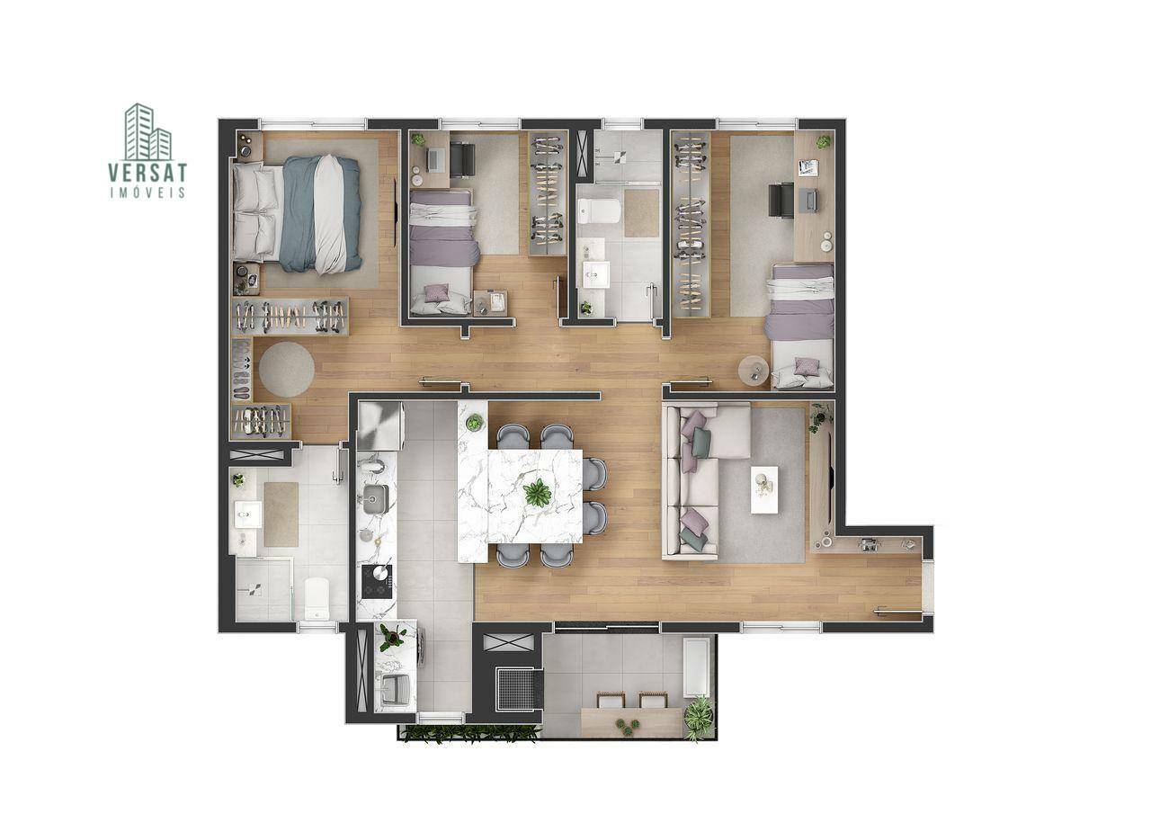 Apartamento à venda com 3 quartos, 76m² - Foto 50