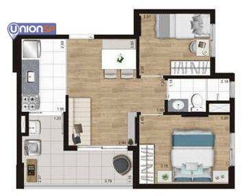 Apartamento à venda com 2 quartos, 37m² - Foto 20