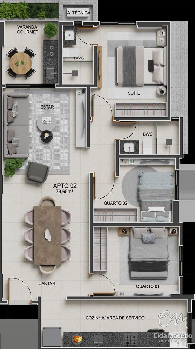 Apartamento à venda com 2 quartos, 63m² - Foto 20