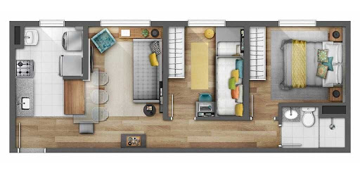 Apartamento à venda com 2 quartos, 44m² - Foto 21