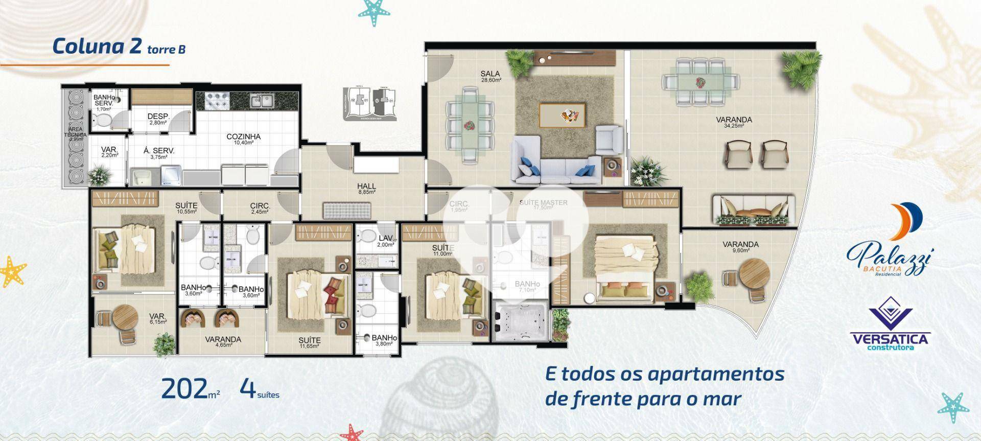 Apartamento à venda com 4 quartos, 204m² - Foto 5