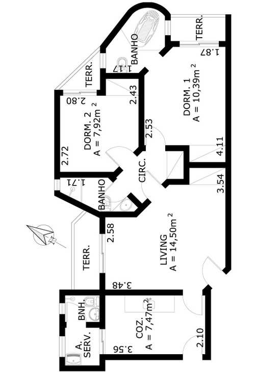 Apartamento à venda com 2 quartos, 67m² - Foto 7