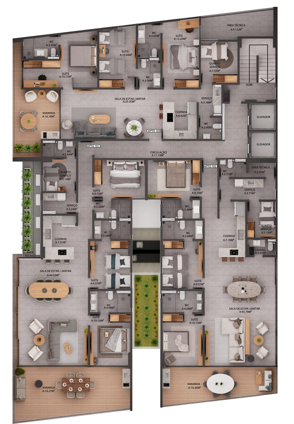 Cobertura à venda com 4 quartos, 25462m² - Foto 14