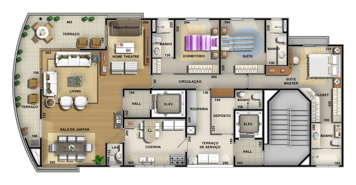 Apartamento à venda com 3 quartos, 155m² - Foto 9