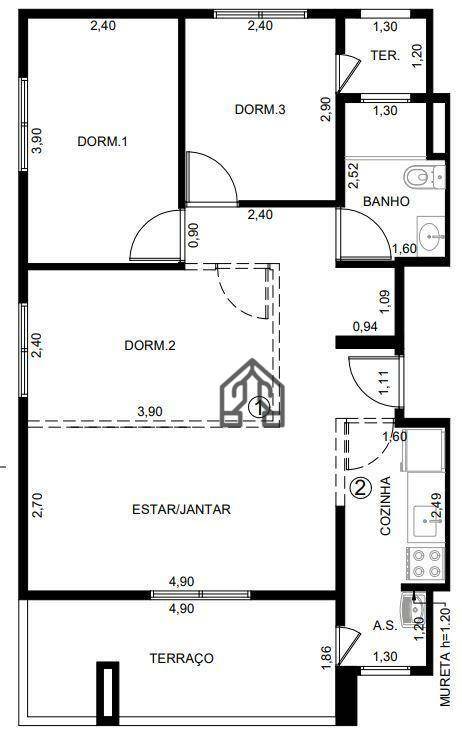 Apartamento à venda com 3 quartos, 74m² - Foto 8