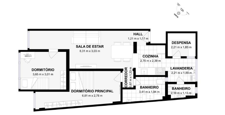 Apartamento à venda com 2 quartos, 74m² - Foto 44