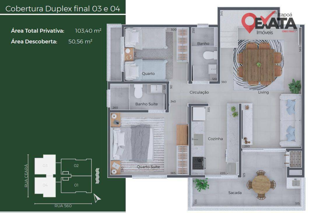 Cobertura à venda com 3 quartos, 146m² - Foto 4