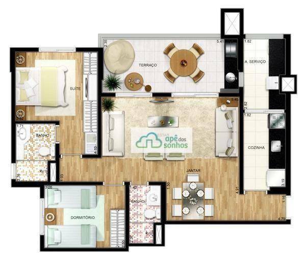 Apartamento à venda com 2 quartos, 79m² - Foto 17