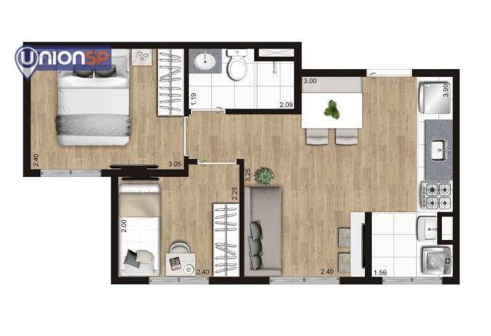 Apartamento à venda com 2 quartos, 37m² - Foto 24