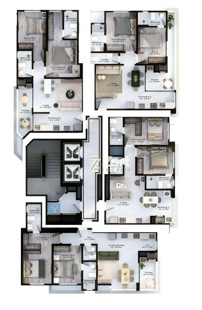 Apartamento à venda com 2 quartos, 59m² - Foto 14