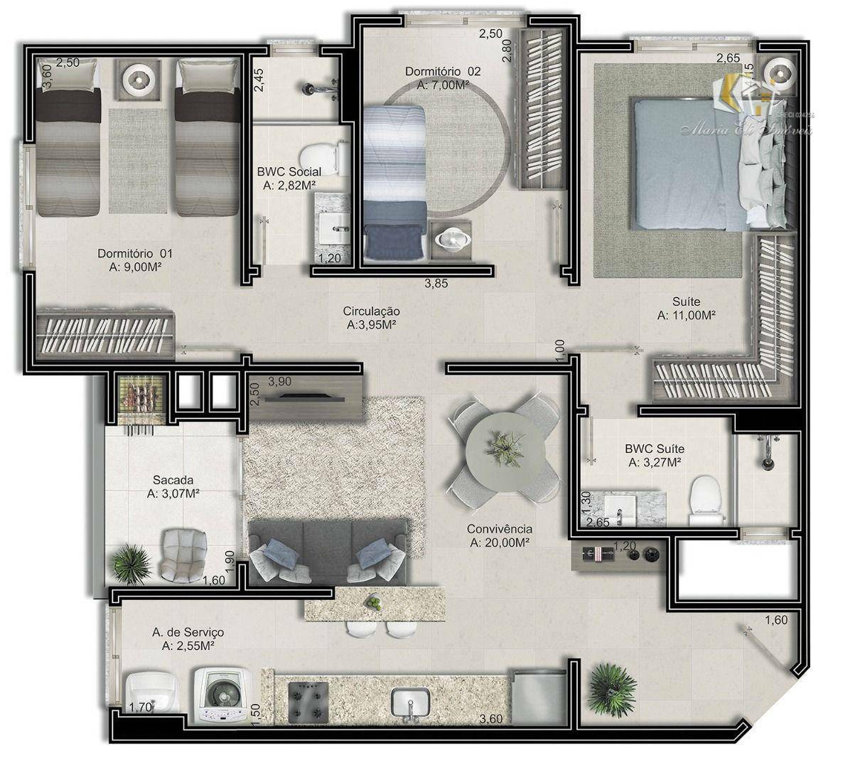 Apartamento à venda com 3 quartos, 74m² - Foto 21