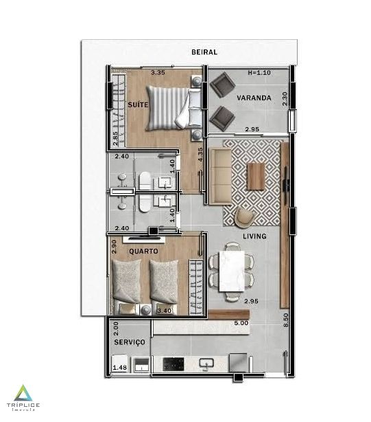 Apartamento à venda com 2 quartos, 61m² - Foto 68