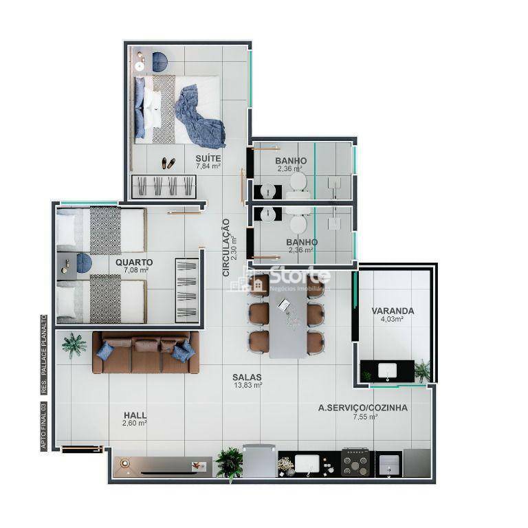 Apartamento à venda com 2 quartos, 73m² - Foto 20