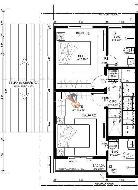 Sobrado à venda com 3 quartos, 100m² - Foto 13