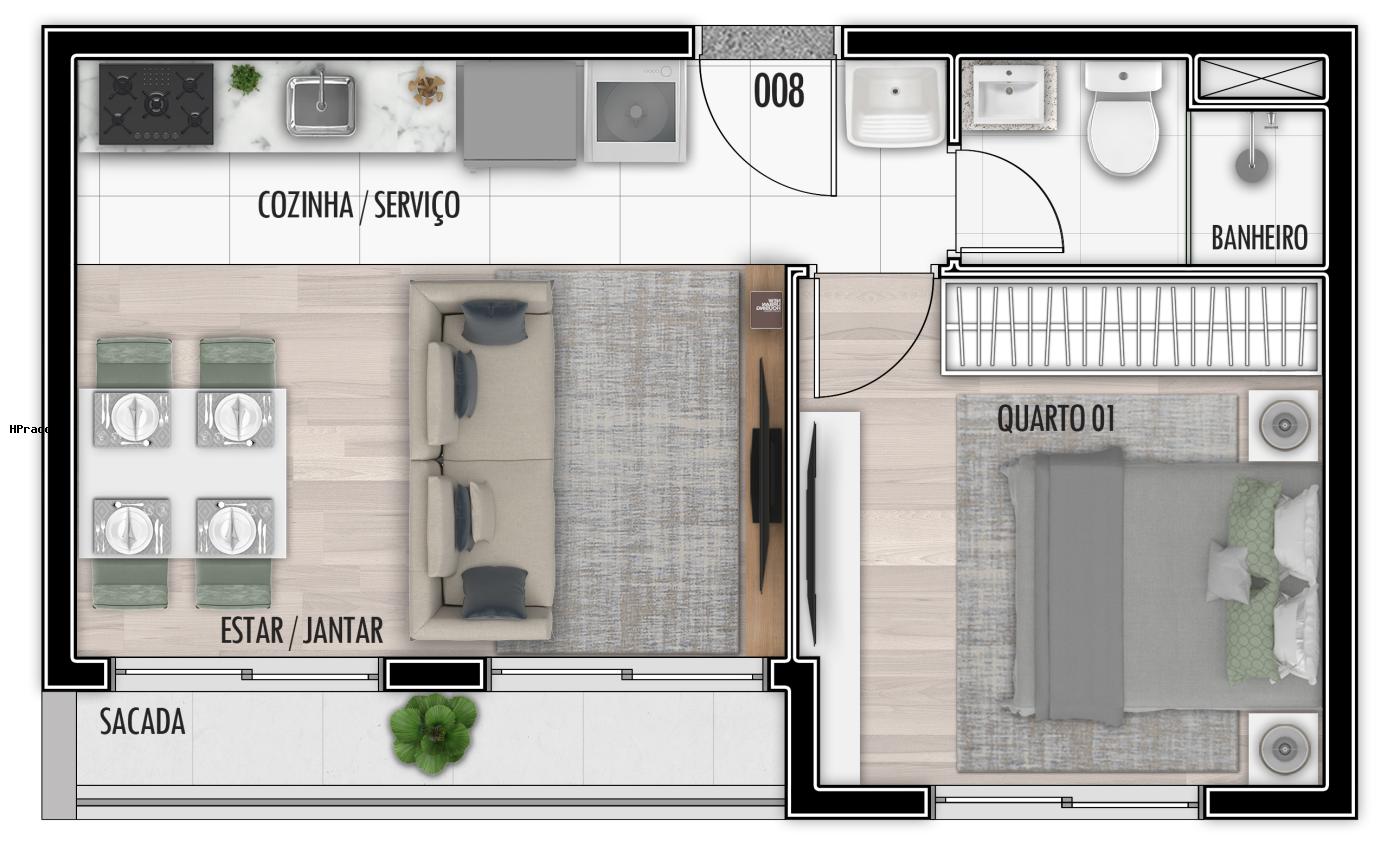 Apartamento à venda com 2 quartos, 54m² - Foto 20