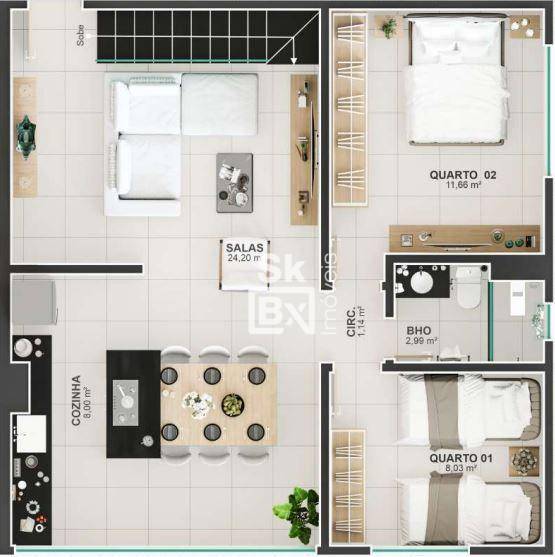 Cobertura à venda com 3 quartos, 129m² - Foto 9