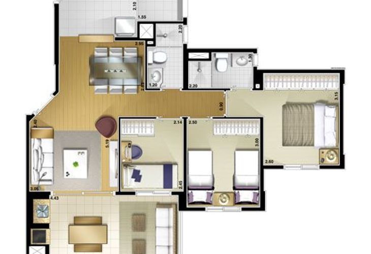 Apartamento à venda com 3 quartos, 79m² - Foto 4