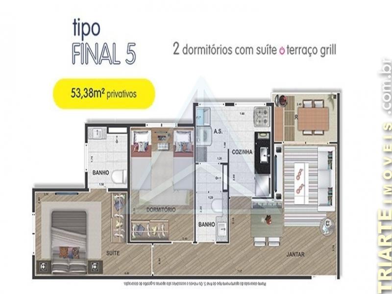 Apartamento à venda com 2 quartos, 51m² - Foto 9