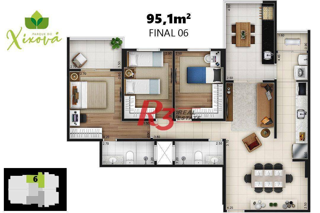 Apartamento à venda com 3 quartos, 104m² - Foto 38