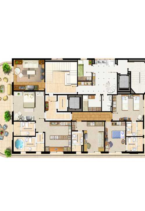 Apartamento à venda com 3 quartos, 290m² - Foto 2