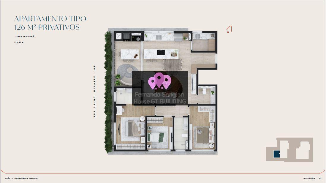 Apartamento à venda com 3 quartos, 126m² - Foto 6