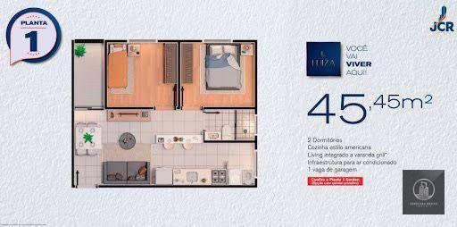 Apartamento à venda com 2 quartos, 50m² - Foto 3