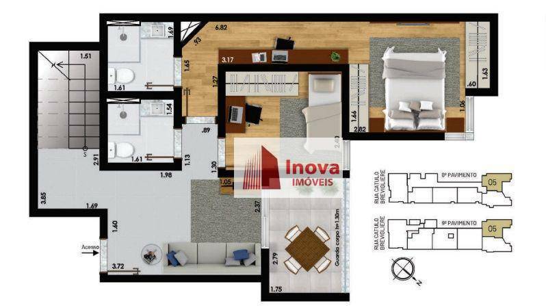 Apartamento à venda com 2 quartos, 55m² - Foto 12