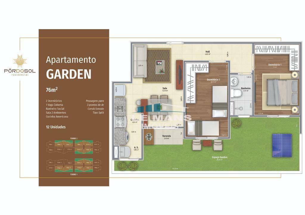 Apartamento à venda com 2 quartos, 65m² - Foto 24